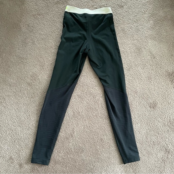 Nike Pro Dri-Fit Grey and Green Leggings Women’s Size Small - Picture 3 of 7